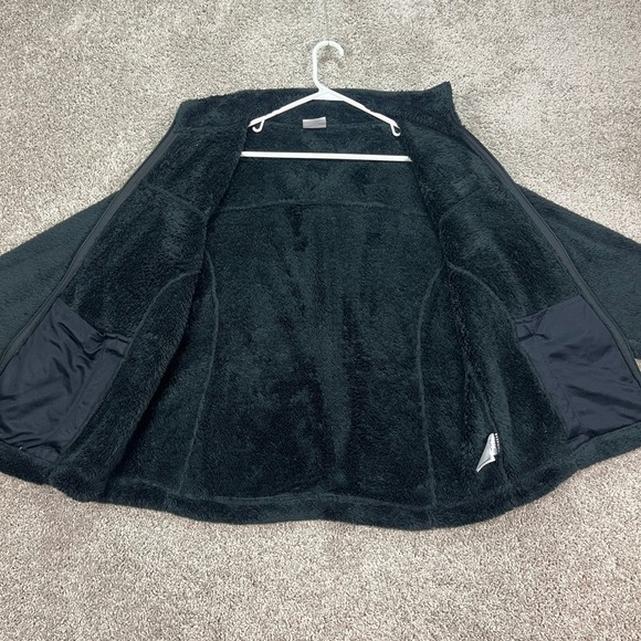 Columbia Men's Black Jacket XL Full Zip Fleece Faux Fur Casual Athletic Wear EUC - Picture 6 of 11